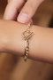 Heliophilia Silver Pulsera de Metal Dorada con Acabado Lacado